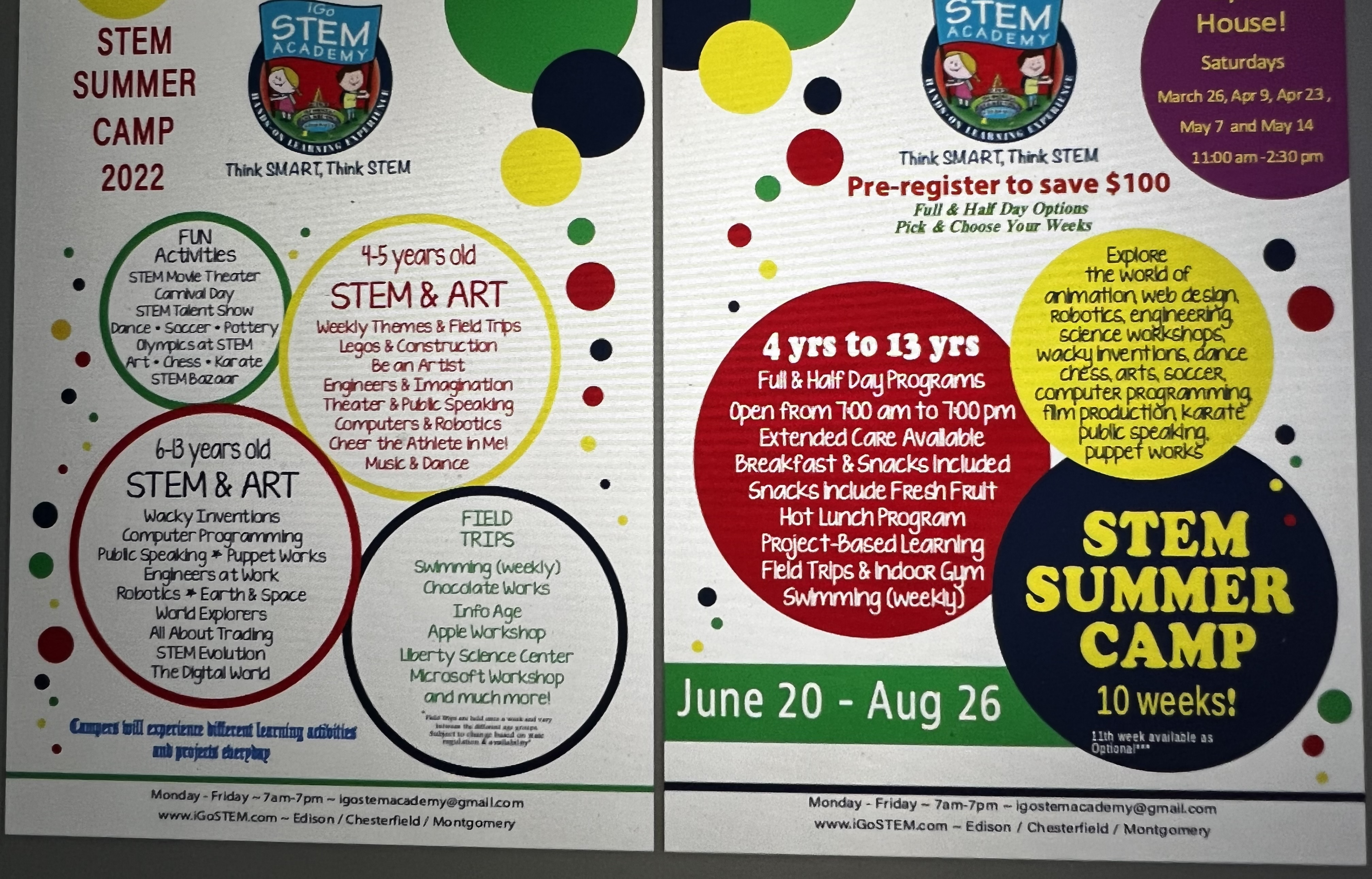 Onsite Summer Camp  2022